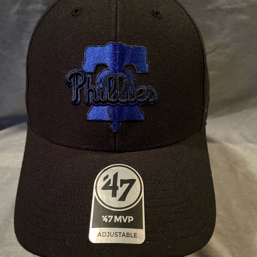 NEW Men’s Philadelphia Phillies ‘47 Brand Elements Adjustable Hat Black
